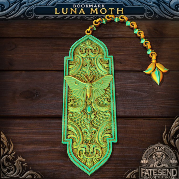 Luna Moth Bookmark