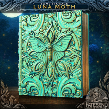 Luna Moth Tome of the Fates